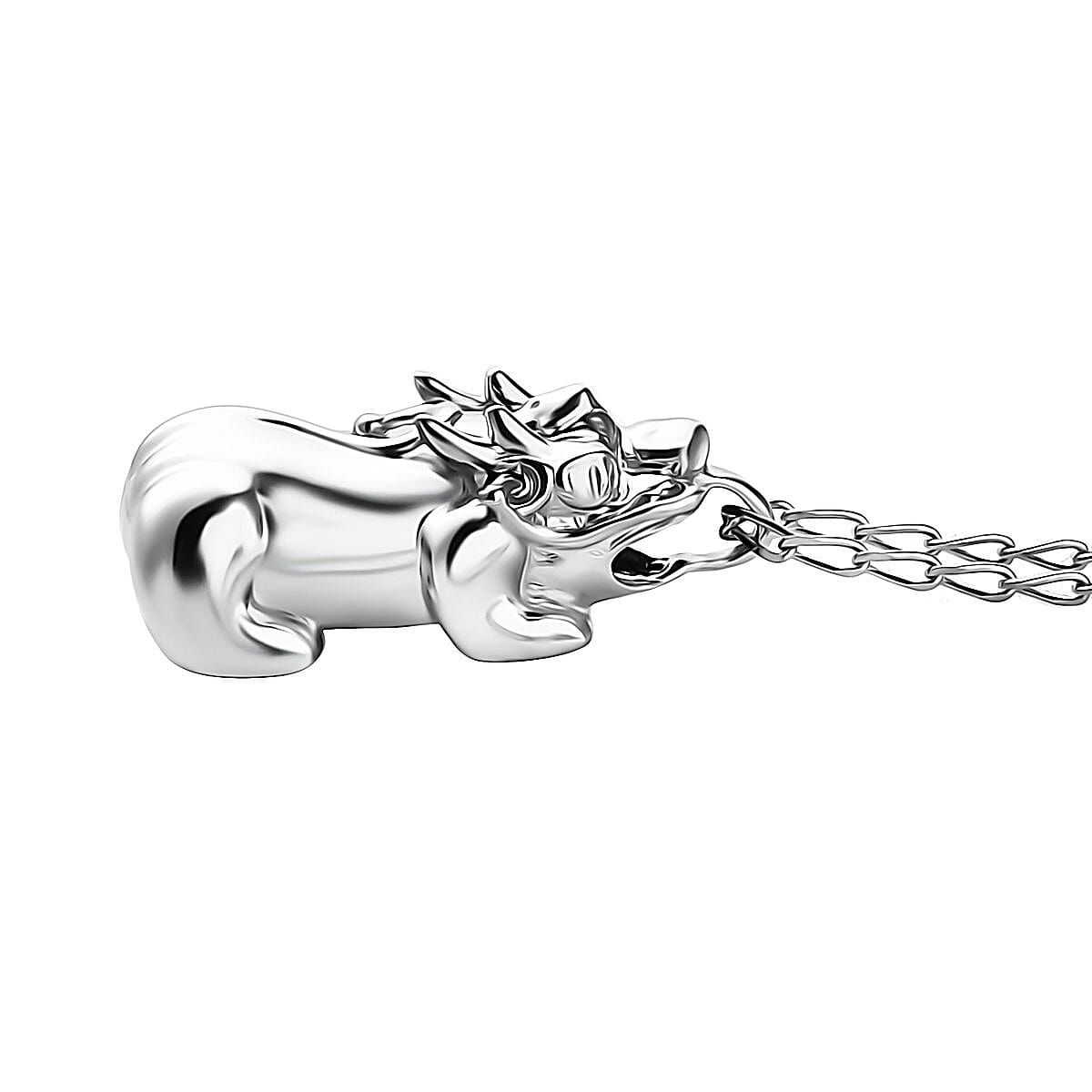 Rhapsody Pixiu Pendant Necklace in 950 099.99Platinum 5.80 Grams 20 Inches image number 3