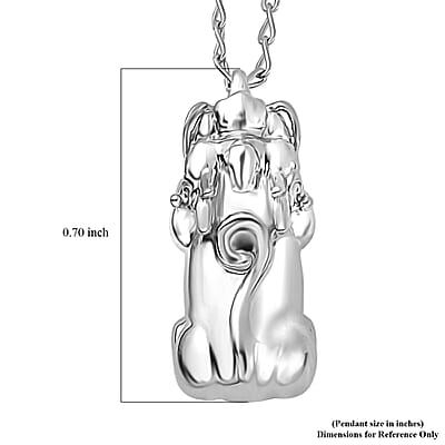 Rhapsody Pixiu Pendant Necklace in 950 099.99Platinum 5.80 Grams 20 Inches