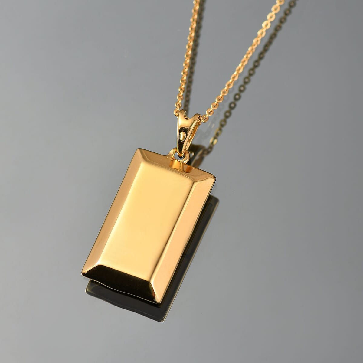Bar Pendant Necklace 20 Inches in 18K Vermeil Yellow Gold Over Sterling Silver 4.84 Grams image number 1