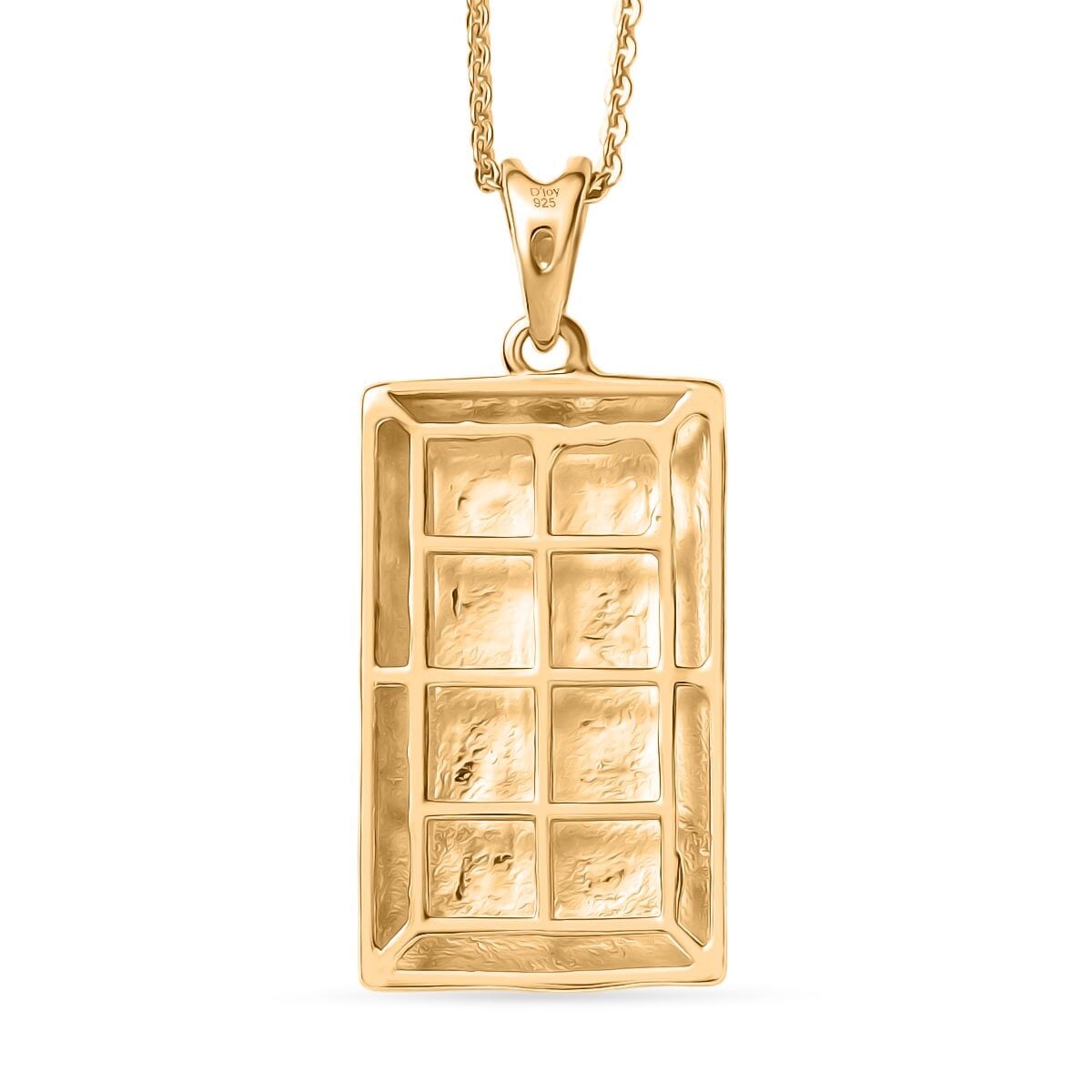 Bar Pendant Necklace 20 Inches in 18K Vermeil Yellow Gold Over Sterling Silver 4.84 Grams image number 4