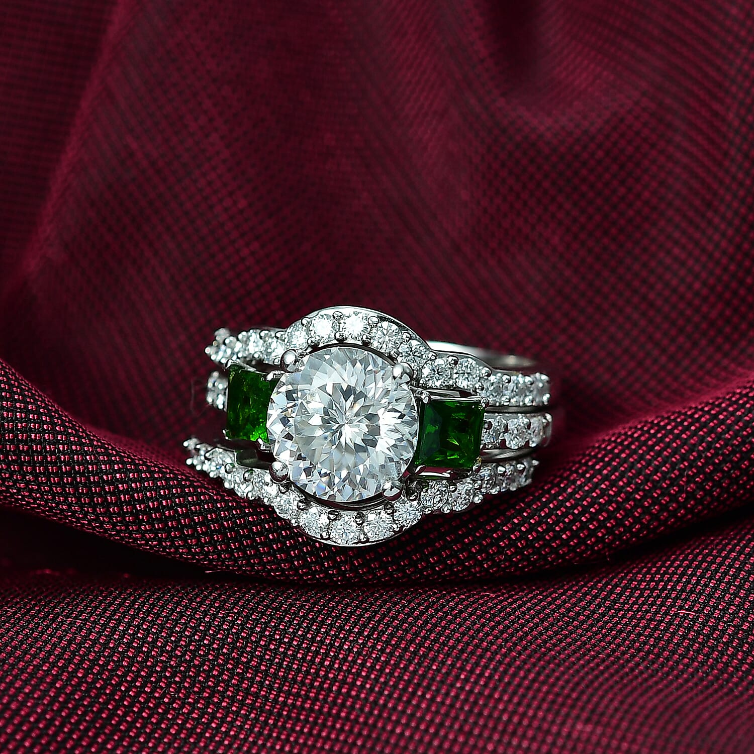 Moissanite & Chrome Diopside / 5 - Product card gallery slide 2 (9432871993599)