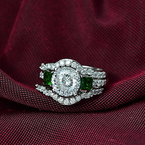 Moissanite & Chrome Diopside / 5 - Product card gallery slide 2 (10176685998393)