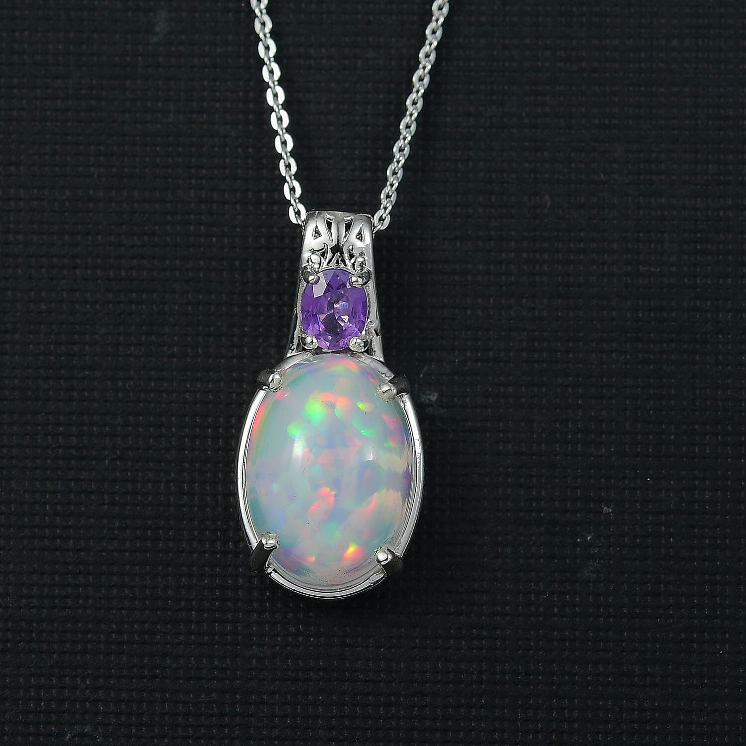 Ethiopian Welo Opal & Purple Sapphire - Product card gallery slide 2 (10146253373723)