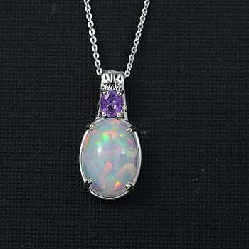 Ethiopian Welo Opal & Purple Sapphire - Product card gallery slide 2 (10176686063929)