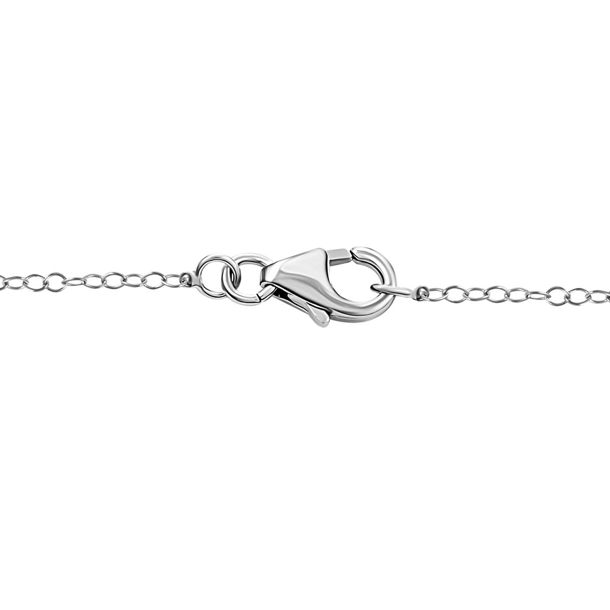 D'Joy Niassa Ruby (FF) and Moissanite 3.15 ctw Royal Radiance Pendant Necklace in Rhodium Over Sterling Silver 20 Inches image number 5