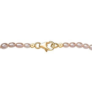 D'Joy Sleeping Beauty Turquoise and Pearl 5.22 ctw Pendant Necklace in 18K Vermeil YG Over Sterling Silver 20 Inches
