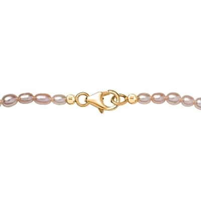 D'Joy Sleeping Beauty Turquoise and Pearl 5.22 ctw Pendant Necklace in 18K Vermeil YG Over Sterling Silver 20 Inches
