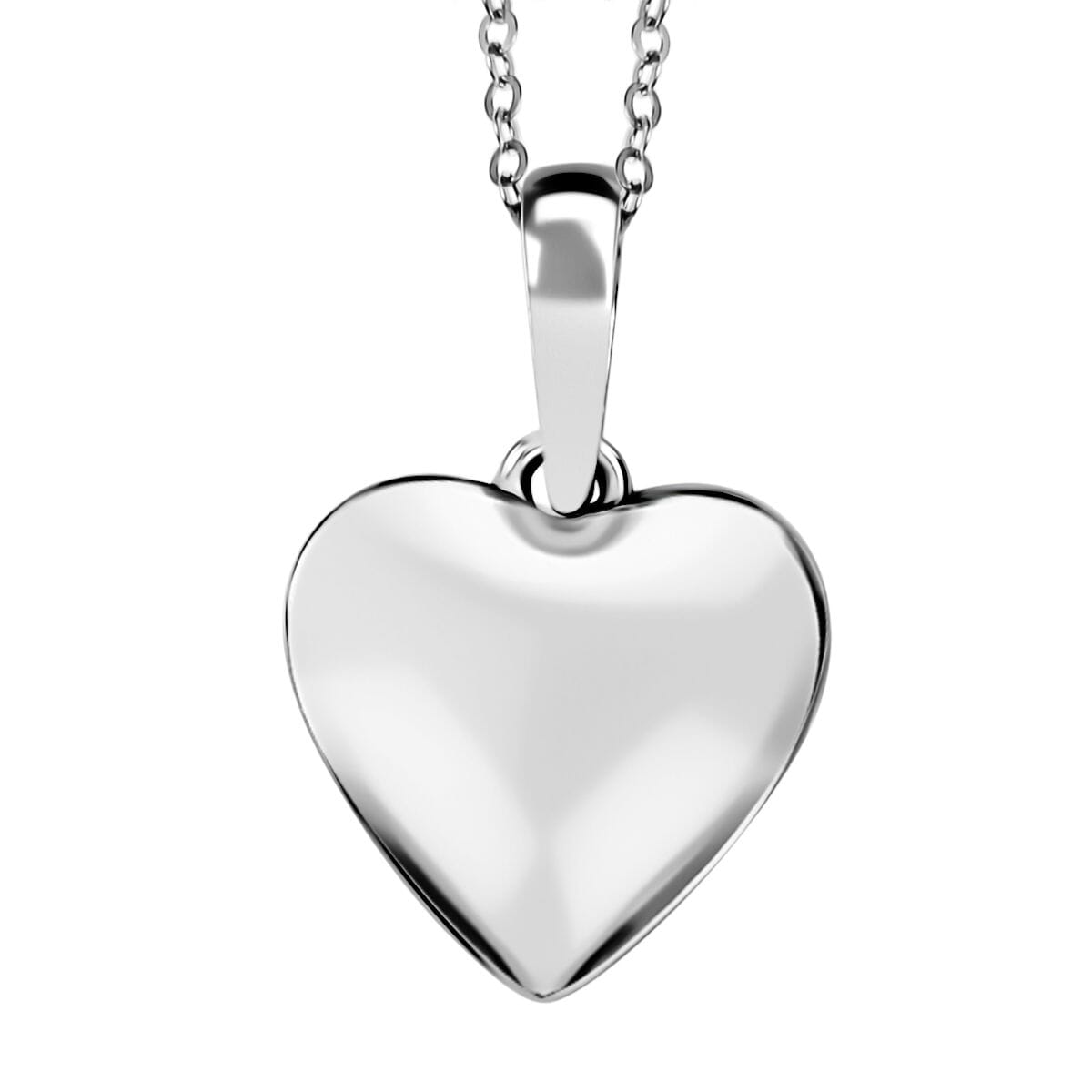 Rhapsody 950 Platinum Heart Pendant Necklace 18 Inches 5.34 Grams image number 0