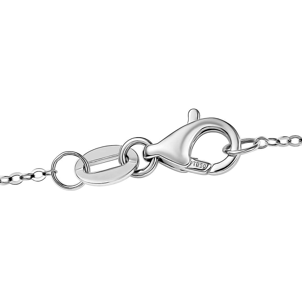 Rhapsody 950 Platinum Heart Pendant Necklace 18 Inches 5.34 Grams