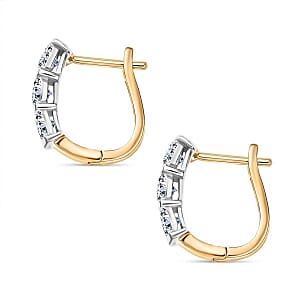 Moissanite Ring (Size 5.5) and 2.03 ctw Earrings in Sterling Silver