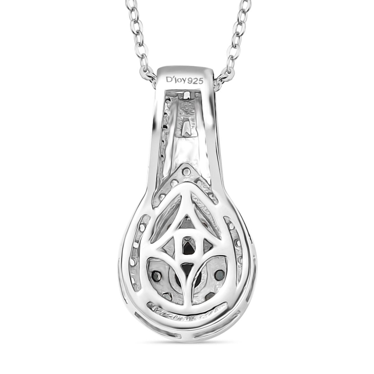 D’Joy Narsipatnam Alexandrite and White Zircon 0.90 ctw Regal Reflections Pendant Necklace 20 (Inches) in Rhodium Over Sterling Silver image number 4