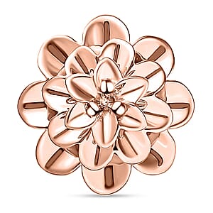 Luxoro Floral Pendant Necklace in 10K Rose Gold 20 Inches 3.50 Grams