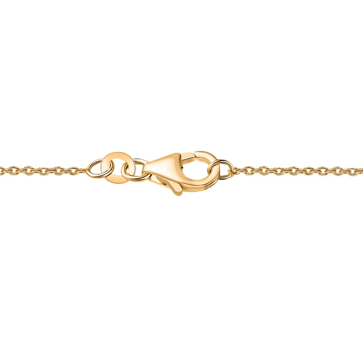 Luxuriant Lab Grown Polki Diamond 0.50 ctw Pendant Necklace in 18K Vermeil Yellow Gold Over Sterling Silver 20 Inches image number 5