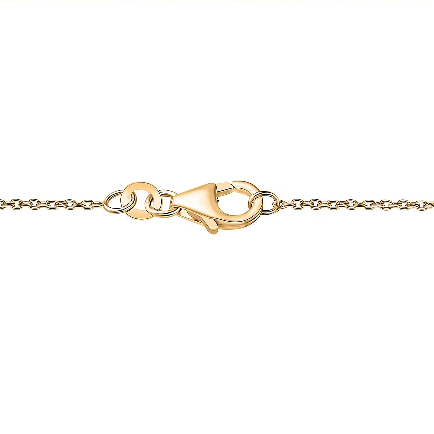 D'Joy Lab Grown Polki Diamond 0.50 ctw Timeless Solitaire Pendant Necklace in 18K Vermeil Yellow Gold Over Sterling Silver 20 Inches