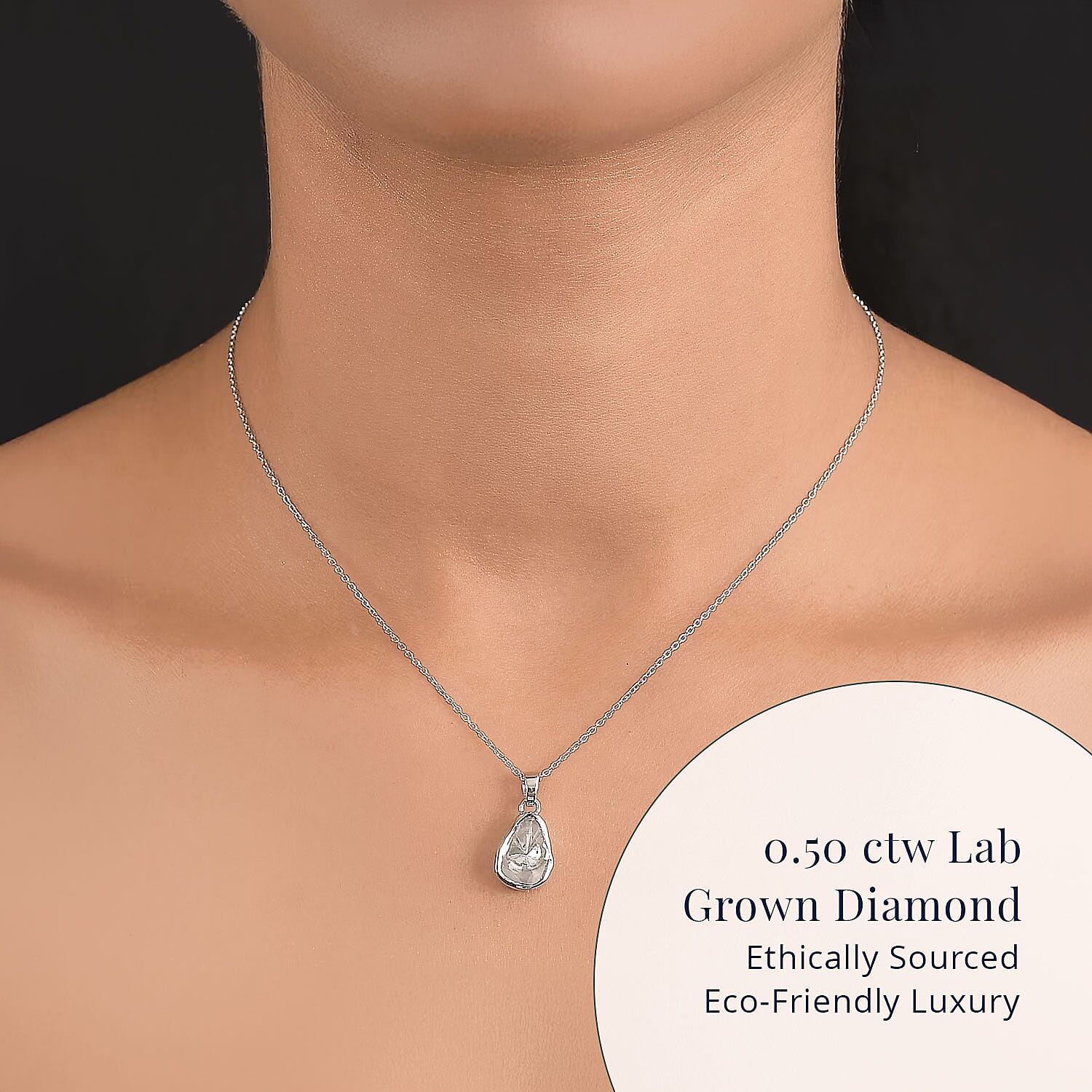 Rhodium Over Sterling Silver - Product card gallery slide 2 (10146263925019)