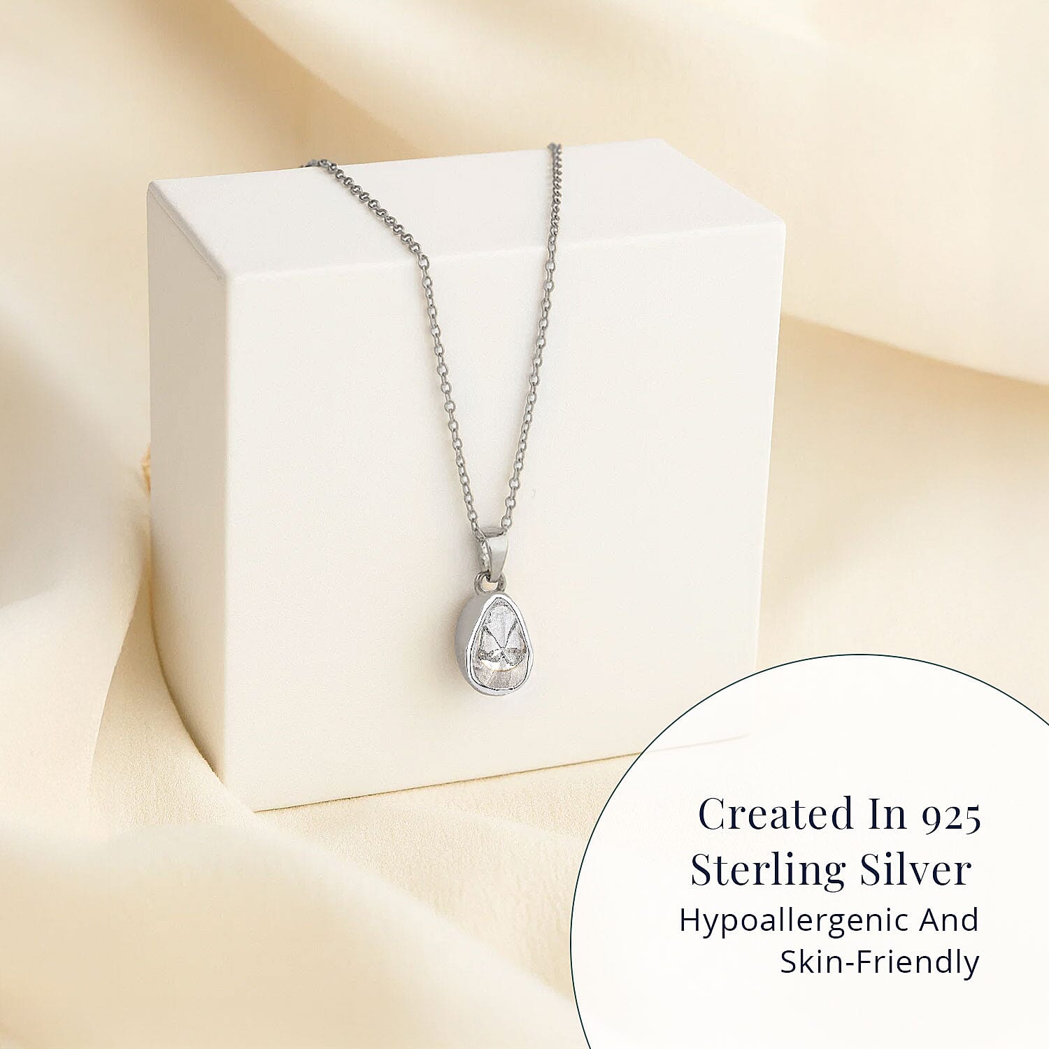 Rhodium Over Sterling Silver - Product card gallery slide 3 (10146263925019)