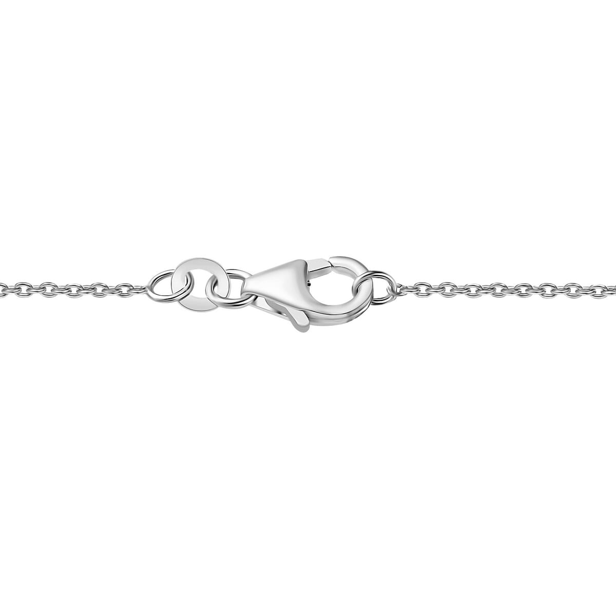 Luxuriant Lab Grown Polki Diamond 0.50 ctw Pendant Necklace in Rhodium Over Sterling Silver 20 Inches image number 5