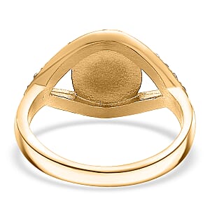 Multi Color Austrian Crystal Evil Eye Earrings, Ring (Size 7.0), Bracelet (7.5-9.5In) and Pendant Necklace (20-22Inches) in ION Plated YG Stainless Steel