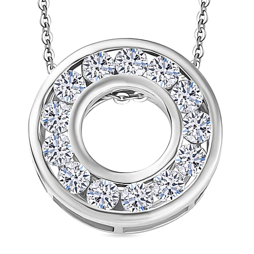 E-F VS / Rhodium Over Sterling Silver - Product card gallery slide 1 (10176690127161)