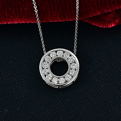 E-F VS / Rhodium Over Sterling Silver - Product card gallery slide 2 (10176690127161)