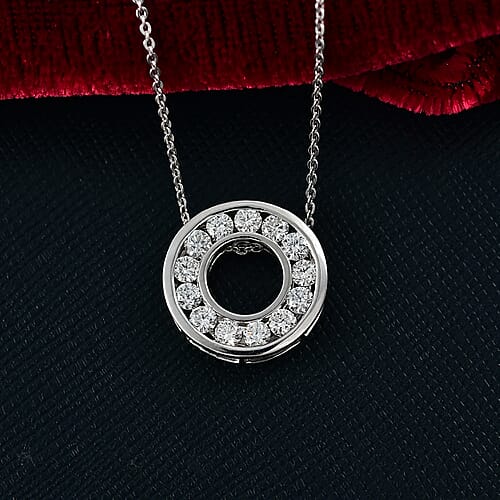 E-F VS / Rhodium Over Sterling Silver - Product card gallery slide 2 (10176690127161)