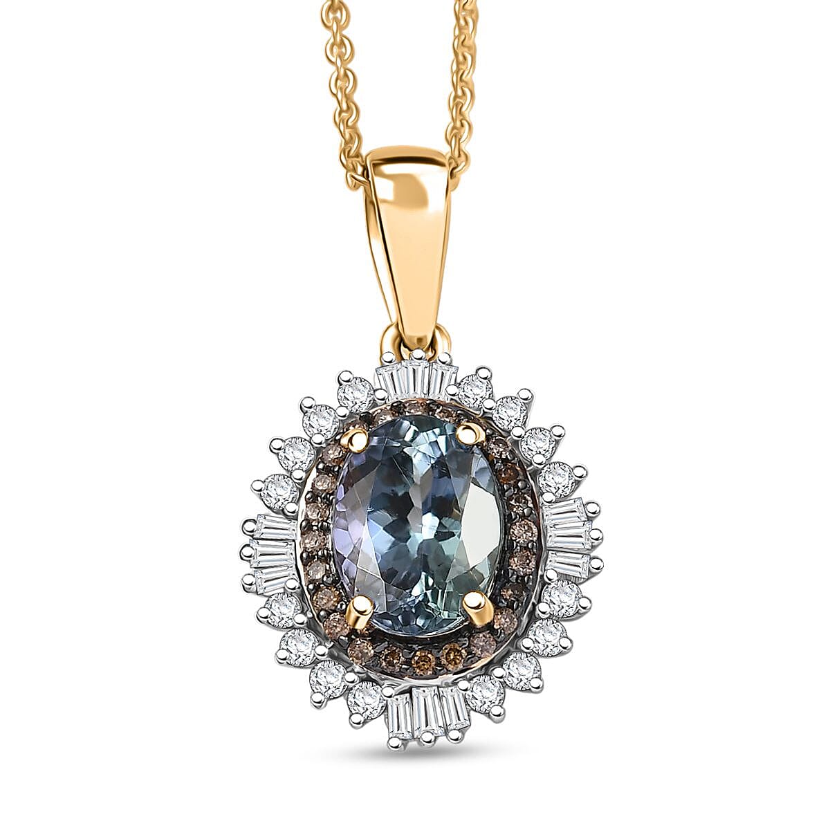 Tanzanite Sunbrust Pendant