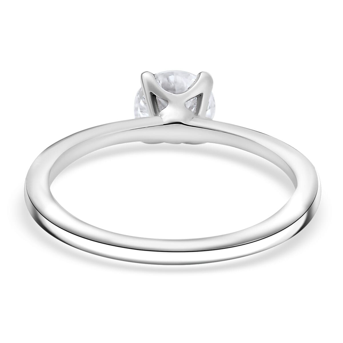 3 Piece Set - D'Joy Moissanite 2.40 ctw Solitaire Ring (Size 6), Pendant and Stud Earrings in Platinum Over Sterling Silver image number 4