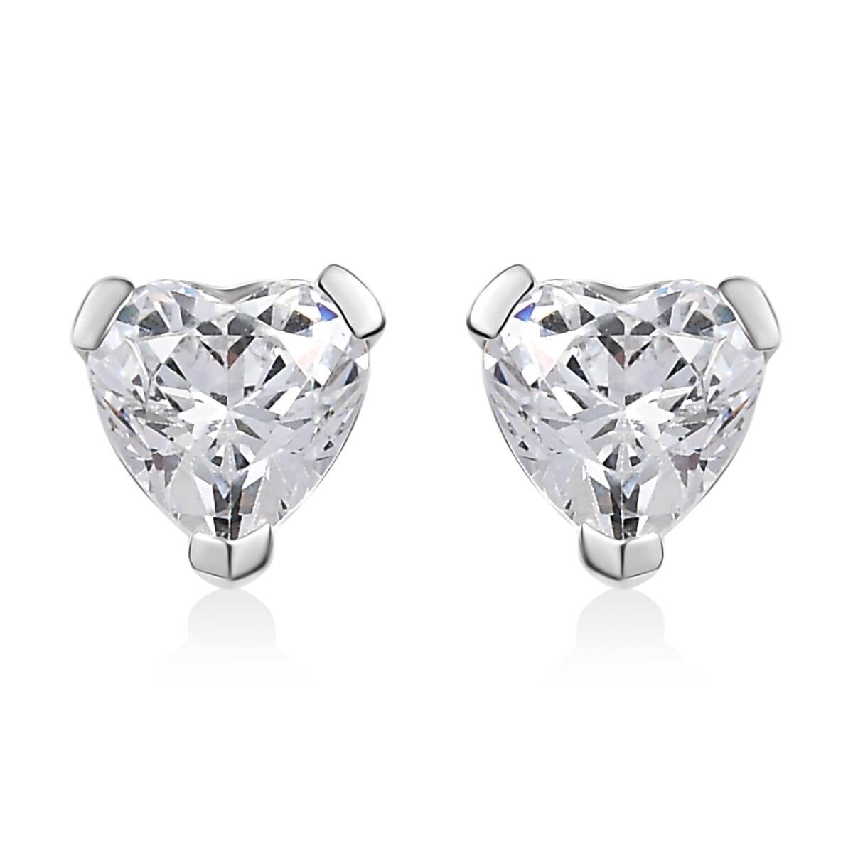 J Francis Embellished with Zirconia by Swarovski 3.80 ctw Earrings, Ring (Size 7.0) and Pendant in Platinum Over Sterling Silver with Stainless Steel Necklace 20 Inches image number 5