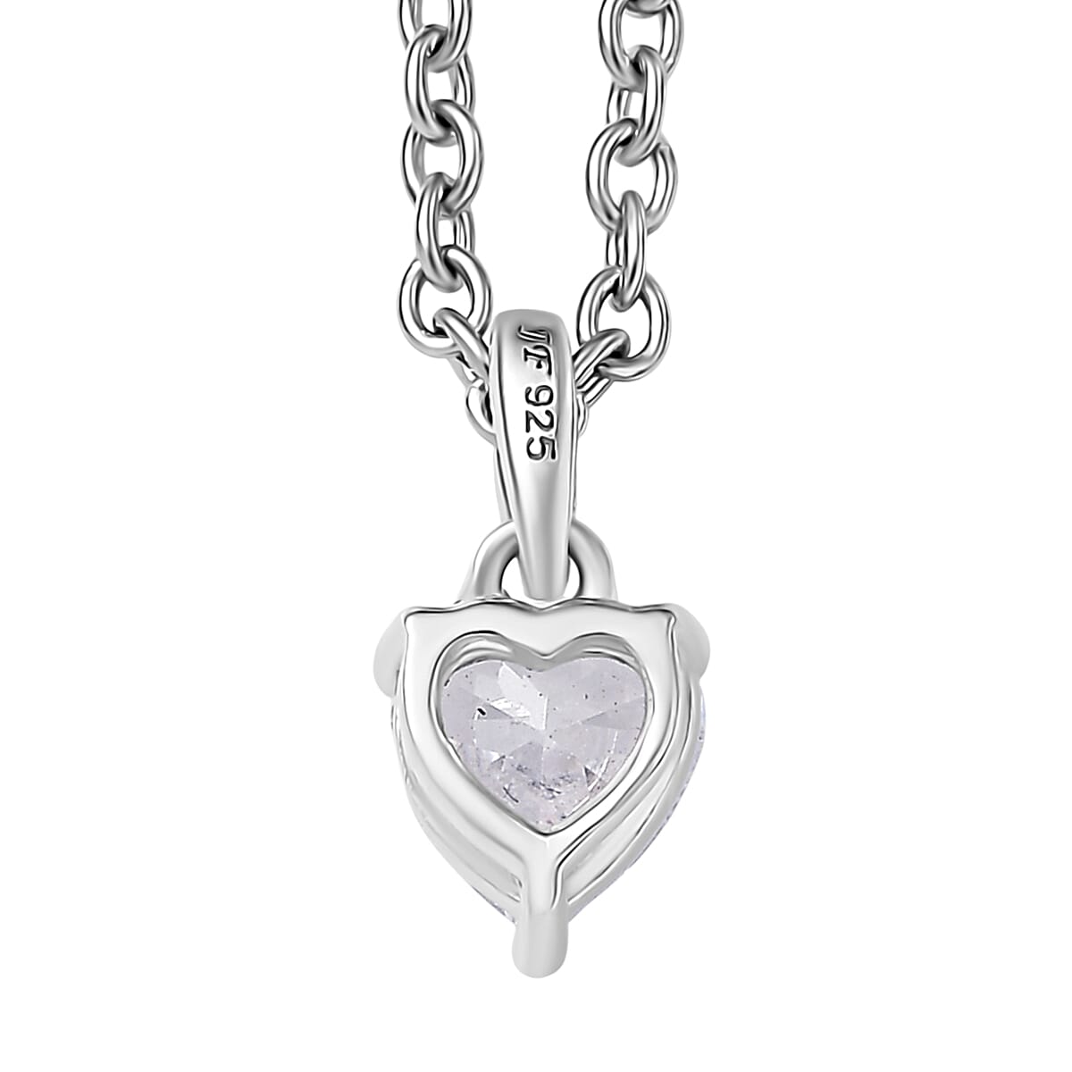 J Francis Embellished with Zirconia by Swarovski 3.80 ctw Luna Love Earrings, Ring (Size 9.0) and Pendant in Platinum Over Sterling Silver with Stainless Steel Necklace 20 Inches image number 9