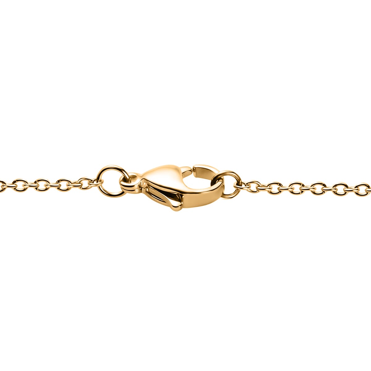 J Francis Embellished with Zirconia by Swarovski 4.60 ctw Pendant in 18K YG Plated and Stainless Steel Necklace 20 Inches image number 5