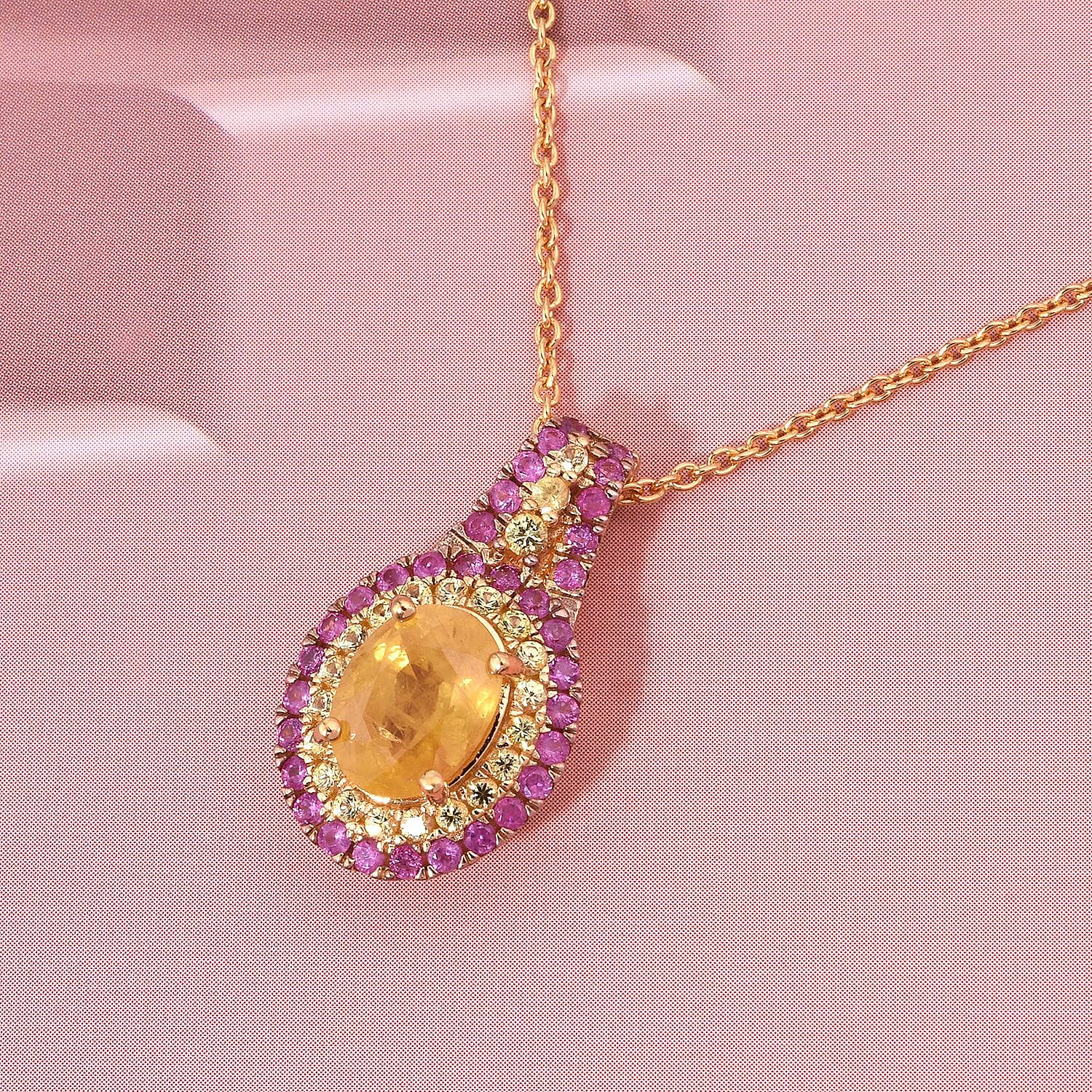 Buy D'Joy Madagascar Yellow Sapphire and Pink Sapphire 2.40