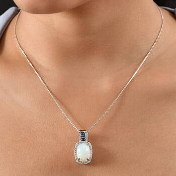 Ethiopian Welo Opal & Ceylon Blue Sapphire - Product card gallery slide 3 (10176691667257)