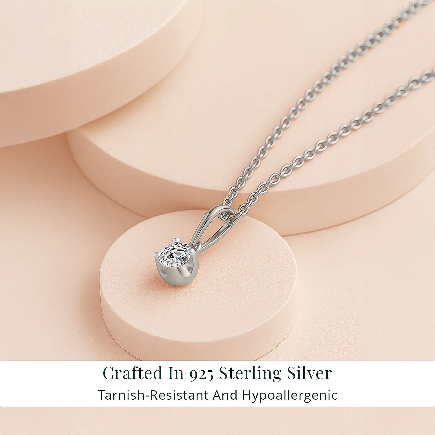 Rhodium Over Sterling Silver - Product card gallery slide 3 (9432927076607)