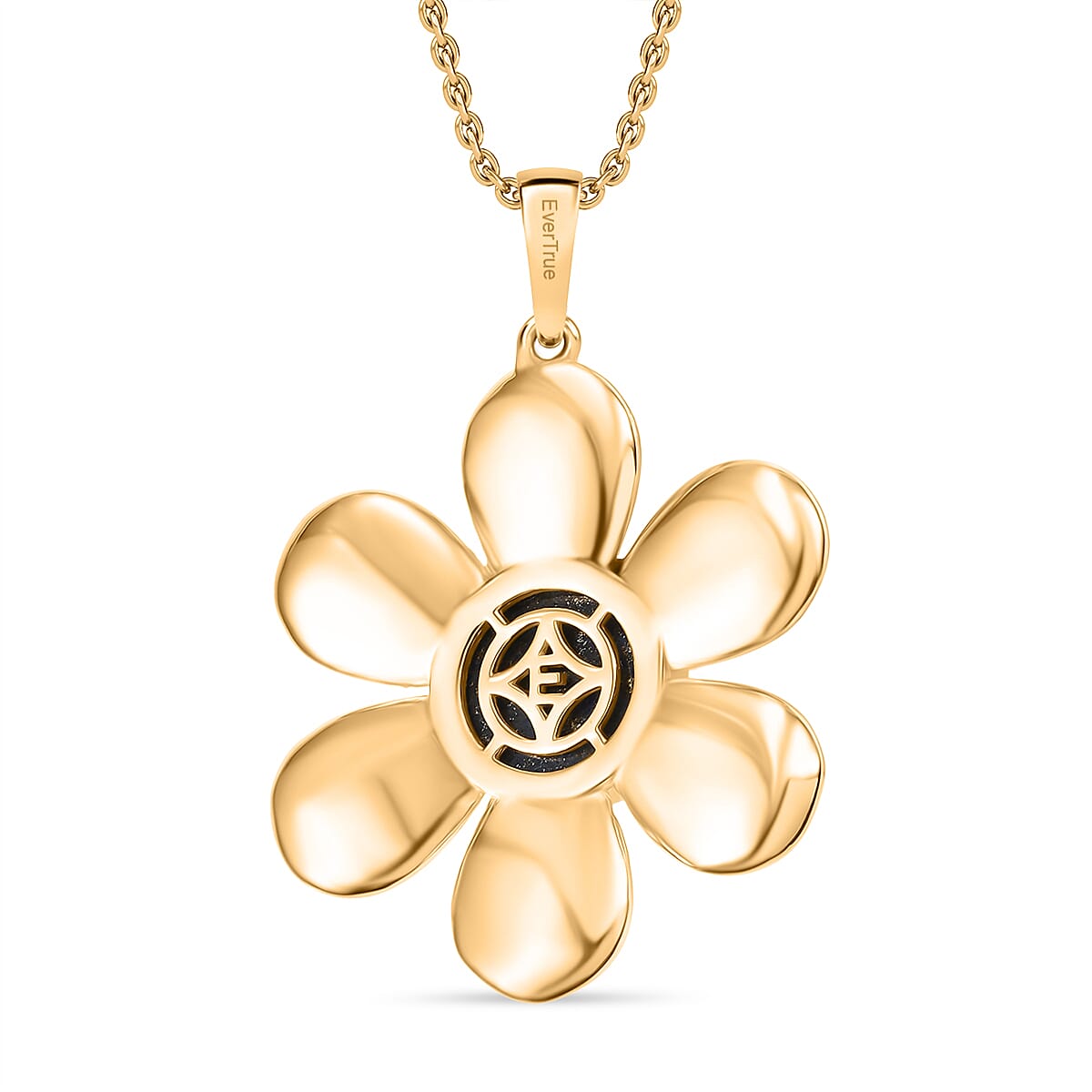 Lapis Lazuli 4.50 ctw Pendant in 18K YG Plated with ION Plated YG Stainless Steel Necklace (20 Inches) image number 4