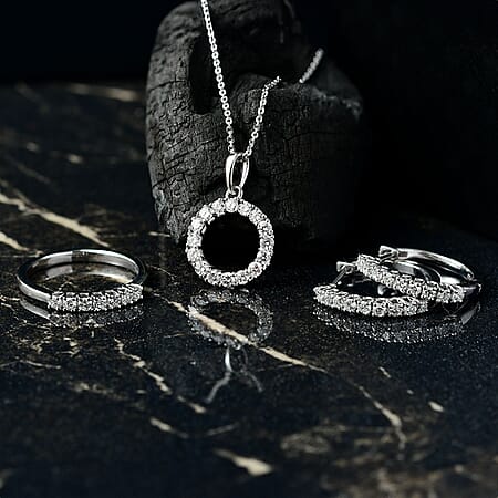 Rhodium Over Sterling Silver / 5 - Product card gallery slide 2 (10176692355385)