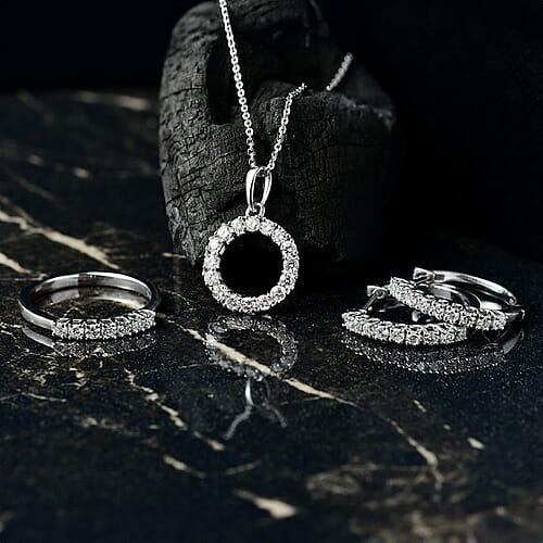 Rhodium Over Sterling Silver / 8 - Product card gallery slide 2 (9432919212287)