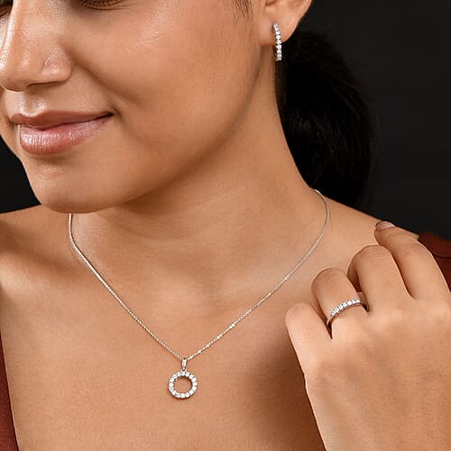 Rhodium Over Sterling Silver / 8 - Product card gallery slide 3 (9432919212287)