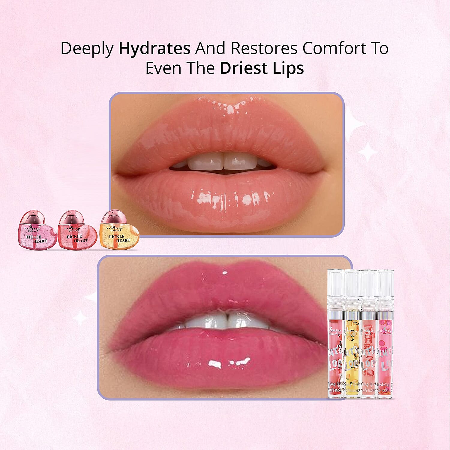 プリン ページ lovelyccc Buy Fruta Loco 4 Piece Lip Gloss Set and Fickle Heart 3 Piece Lip