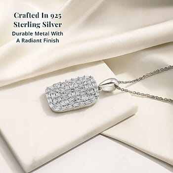 Rhodium Over Sterling Silver - Product card gallery slide 3 (10176693862713)