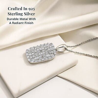 Rhodium Over Sterling Silver - Product card gallery slide 3 (10176693862713)