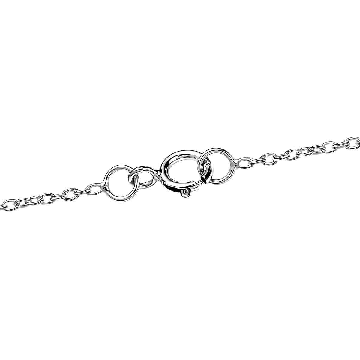 Certified & Appraised Luxuriant AAA Lab Grown Alexandrite and E-F VS Lab Grown Diamond 5.38 ctw Pendant Necklace in 10K White Gold 18 Inches image number 5
