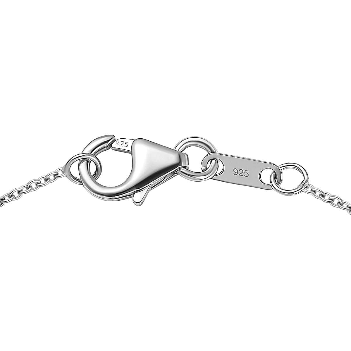 Luxuriant Premium Lab Grown Alexandrite and White Topaz 2.35 ctw Eclipse Empire Pendant Necklace in Rhodium Over Sterling Silver 20 Inches  image number 5