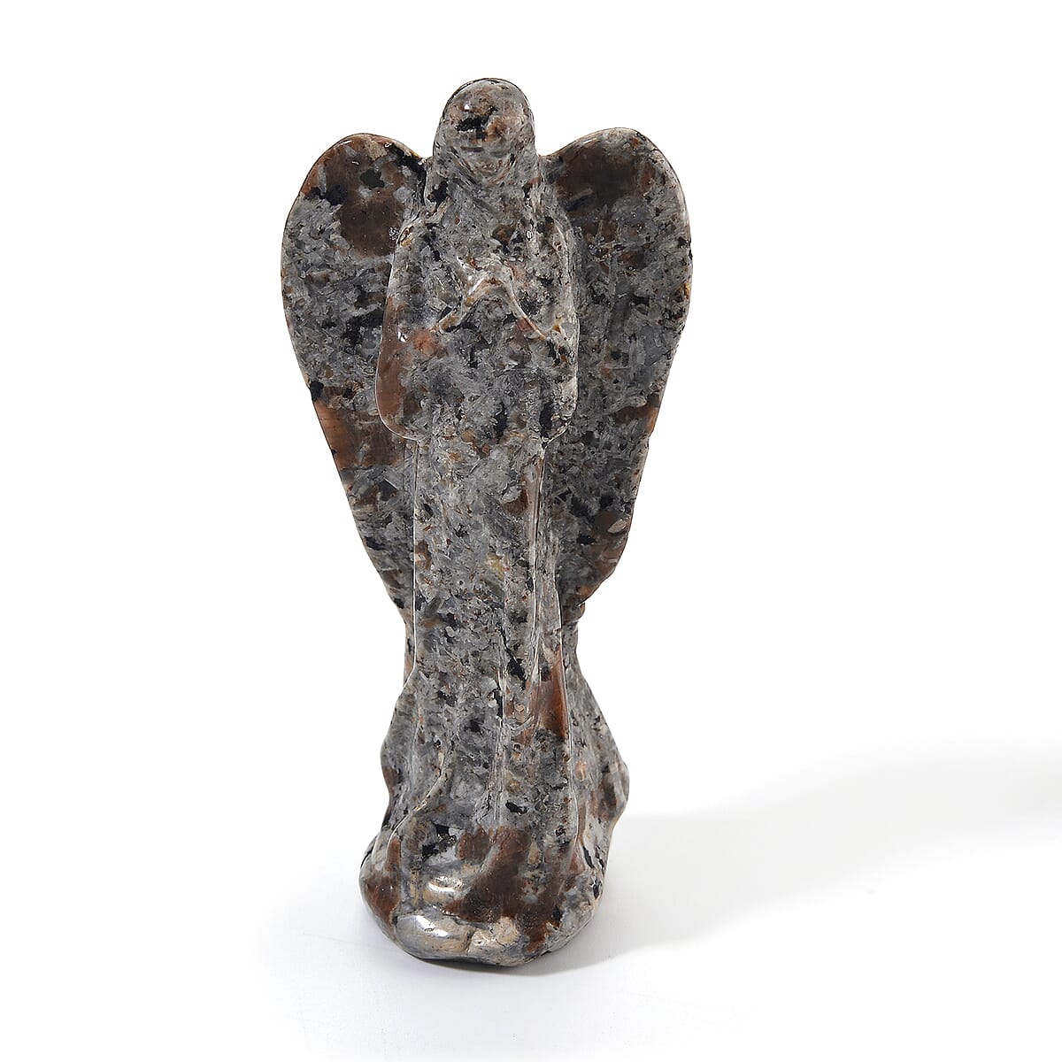 Natural Yooperlite 375.00 ctw Angel and Beaded Stretch Bracelet with Free UV Flash Light image number 3