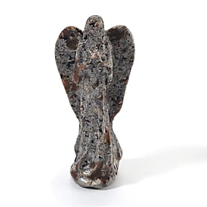 Natural Yooperlite 375.00 ctw Angel and Beaded Stretch Bracelet with Free UV Flash Light