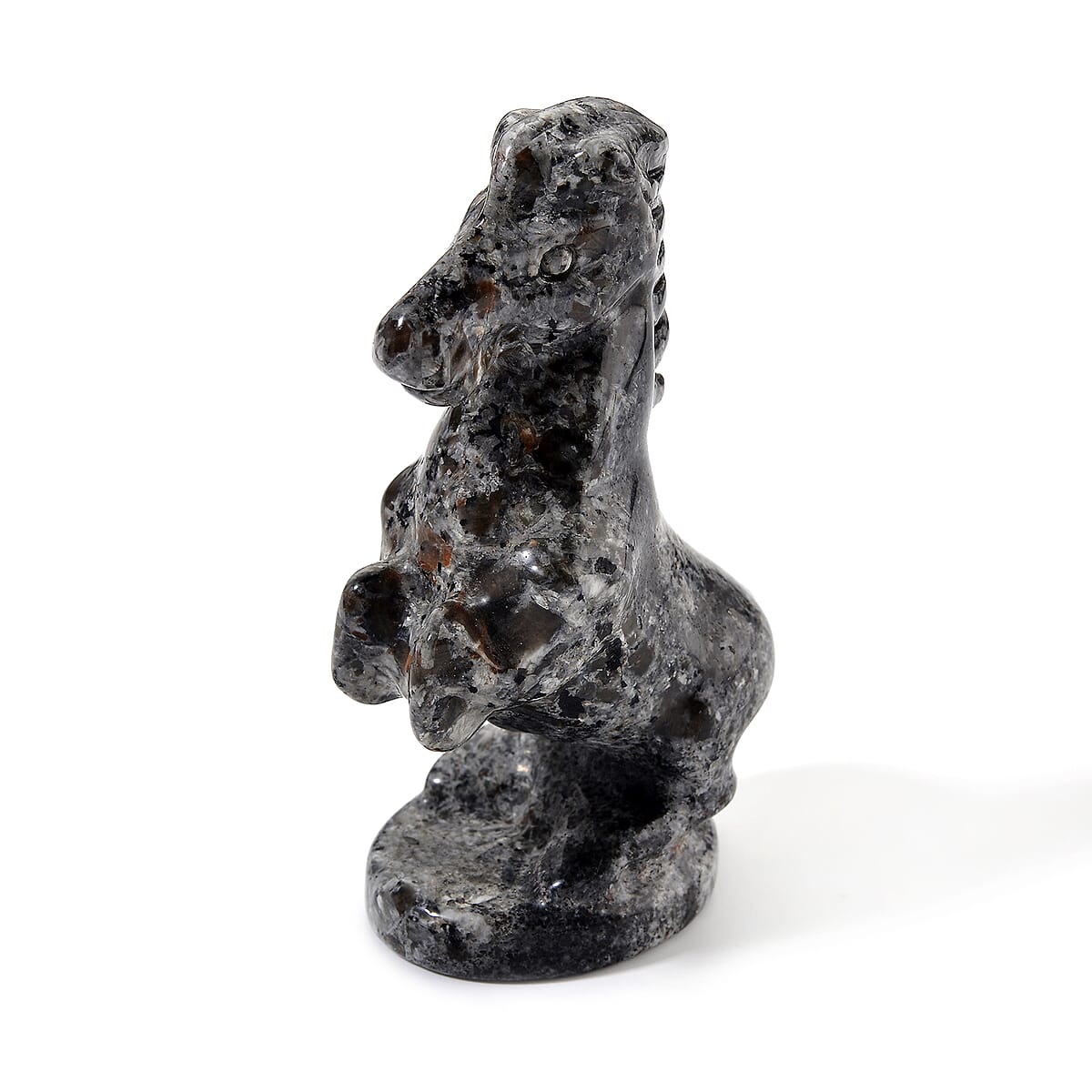 Natural Yooperlite 915.00 ctw Pixiu and Beaded Stretch Bracelet with Free UV Flash Light image number 4