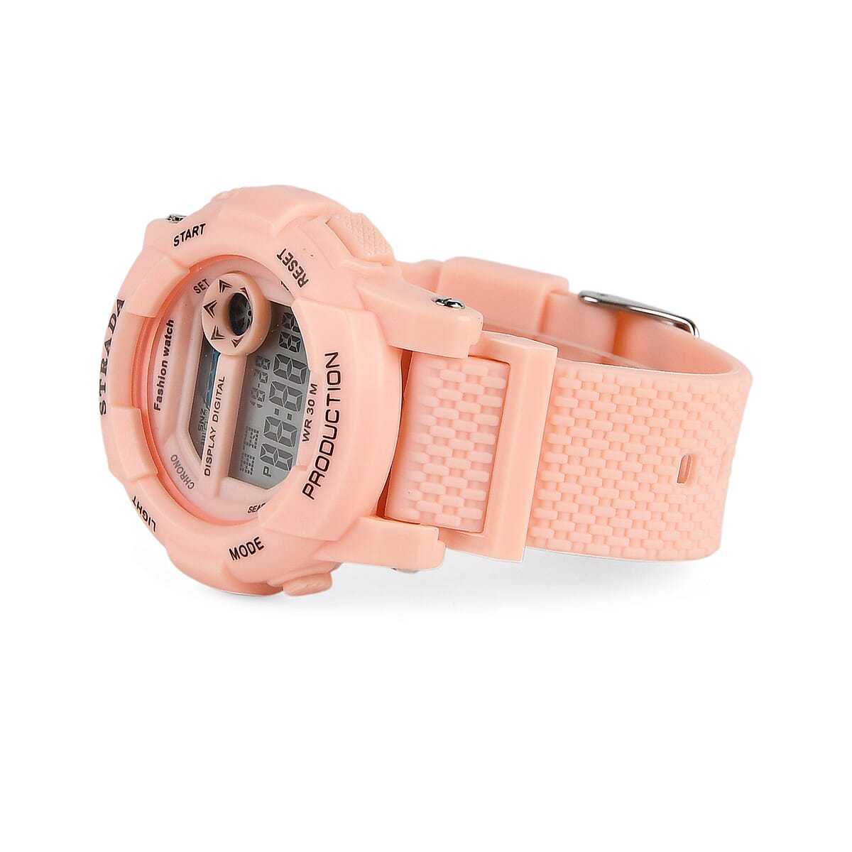 Strada Electronic Movement Watch in Pink Strap and Pink Water Bottle 650ml image number 4