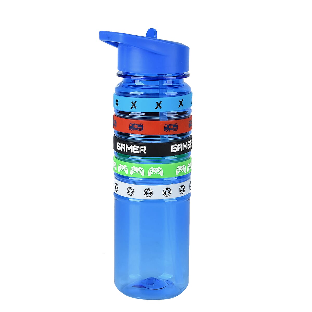 Strada Electronic Movement Watch in Green Strap and Blue Water Bottle 650ml image number 7