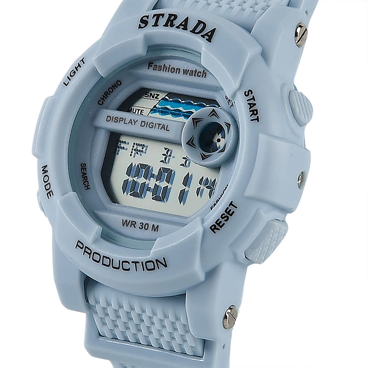 Strada Electronic Movement Watch in Blue Strap and Blue Water Bottle 650ml image number 3