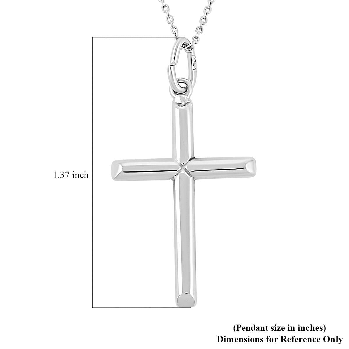 Sterling Silver Pendant Necklace (18 Inches) 1.80 Grams image number 5