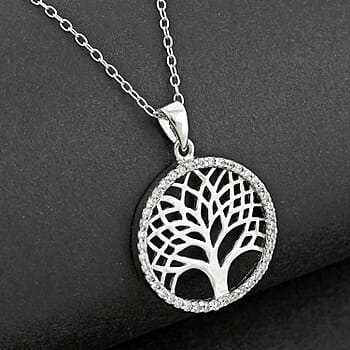 Rhodium Over Sterling Silver - Product card gallery slide 2 (10205757833529)